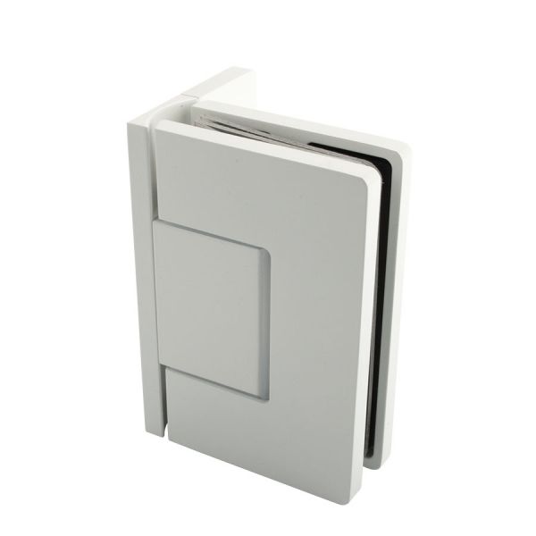 Estlegno scharnier wand/glas 90° enkele schroefplaat - Mat Wit