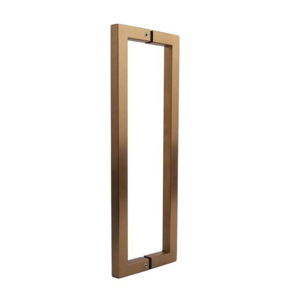 Estlegno U-greep vierkant, 15x15mm, L=300mm - Mat Messing