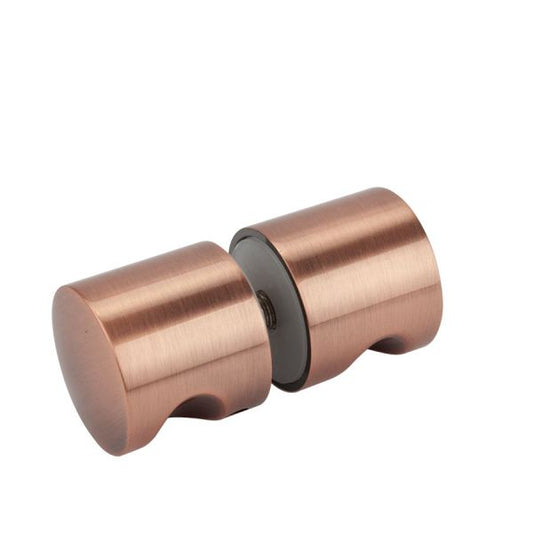 Estlegno knopstel rond met vingerinkeping ø30mm - Brushed Copper