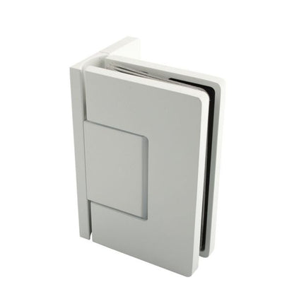 Estlegno scharnier wand/glas 90° enkele schroefplaat - Mat Wit