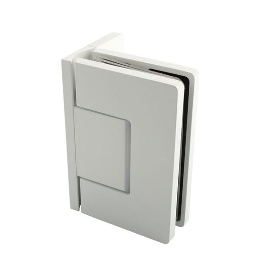 Estlegno scharnier wand/glas 90° enkele schroefplaat - Mat Wit