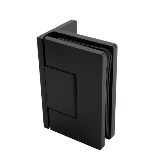 Estlegno scharnier wand/glas 90° enkele schroefplaat - Mat Zwart