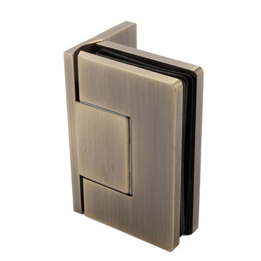 Estlegno scharnier wand/glas 90° enkele schroefplaat - Brushed Bronze
