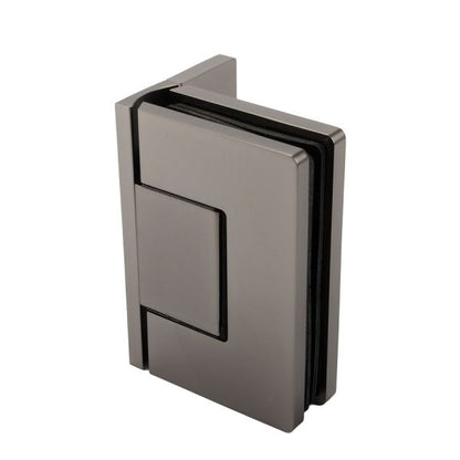 Estlegno scharnier wand/glas 90° enkele schroefplaat - Gun Metal Mat