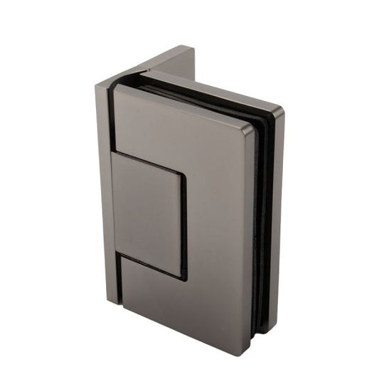Estlegno scharnier wand/glas 90° enkele schroefplaat - Gun Metal Mat