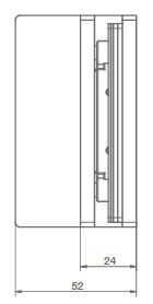 Estlegno scharnier wand/glas 90° enkele schroefplaat - Afmetingen