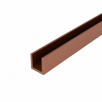 Estlegno U-profiel 15x15x15x2 - Brushed Copper