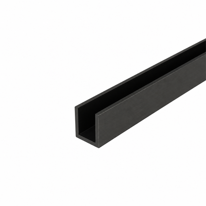 Estlegno U-profiel 15x15x15x2 - Gun Metal