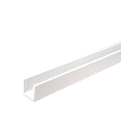 Estlegno U-profiel 15x15x15mm, wanddikte 2mm L=3000mm - Mat Wit