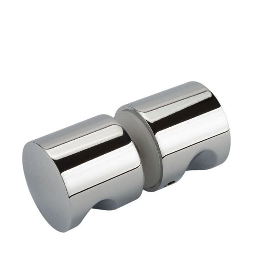Estlegno knopstel rond met vingerinkeping ø30mm - Glans Chroom